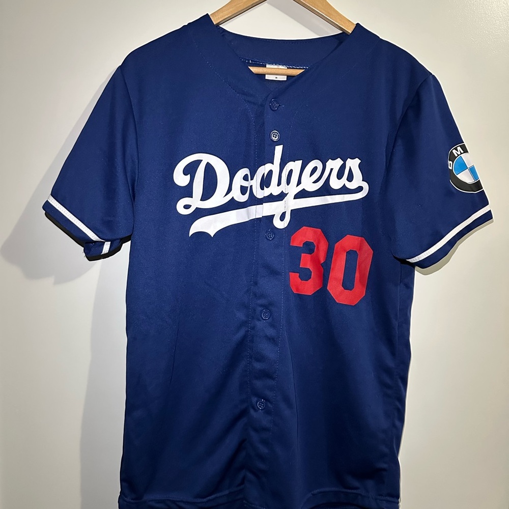 Blue LA Dodgers Roberts Baseball Jersey #30 Los Angeles
